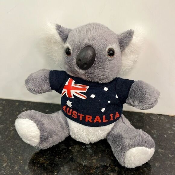 Australian Plush 7” Koala w/Sweater Happy Memories from Australia Souvenir - Picture 1 of 8